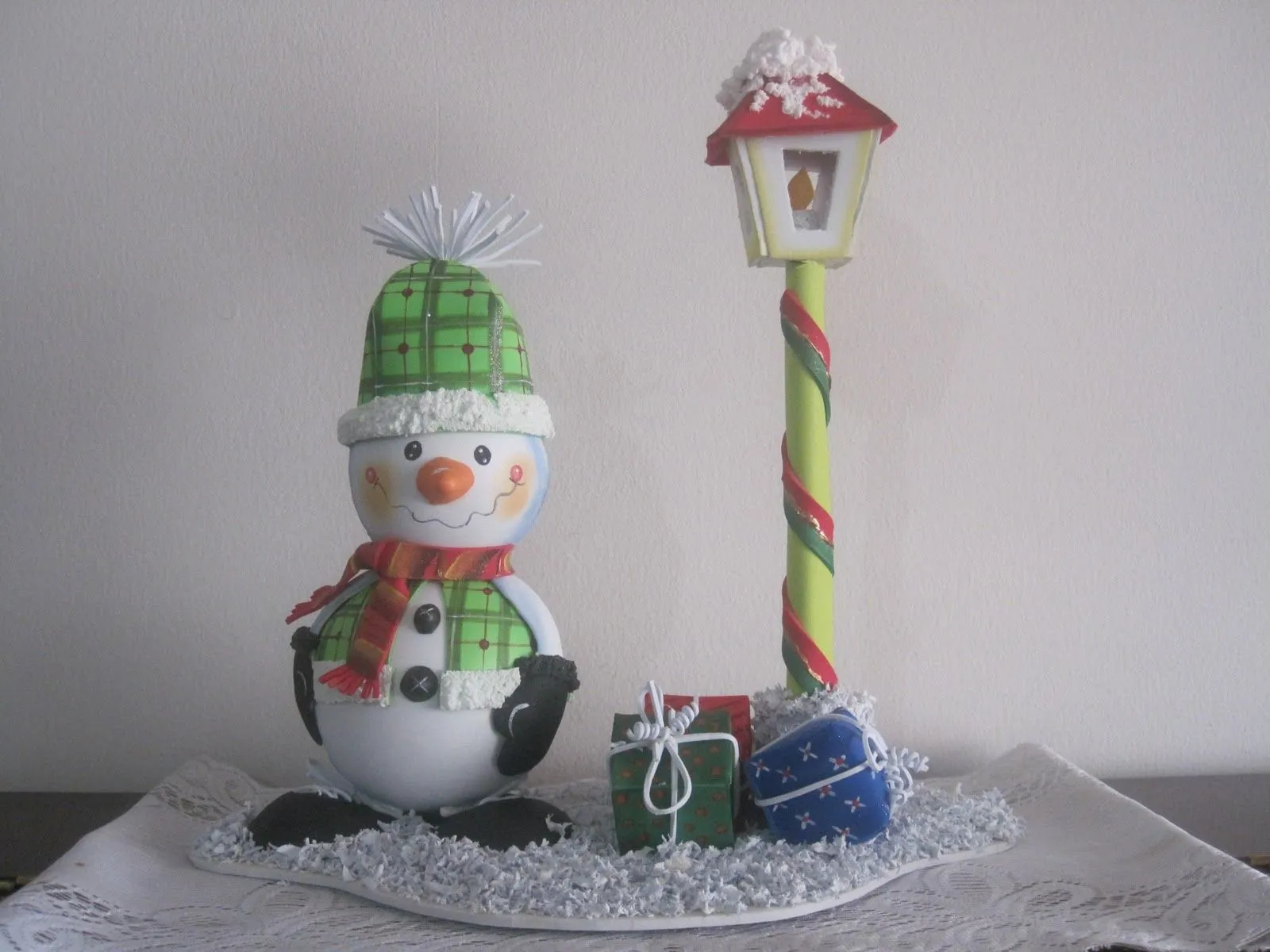 Muñeco de Nieve elaborado en foamy.