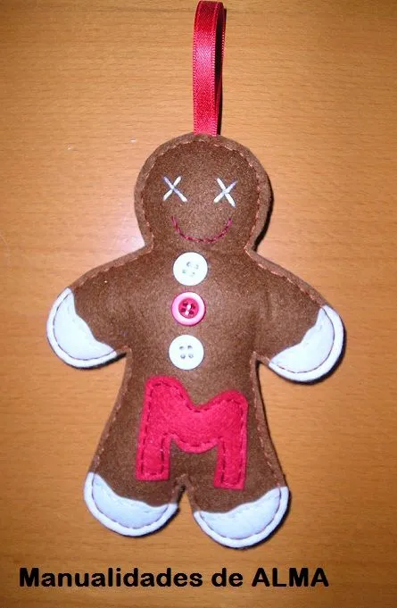 Muñeco de Nieve y Galleta Jengibre Navidad en Fieltro ... Muñeco de Nieve y Galleta Jengibre Navidad en Fieltro ...
