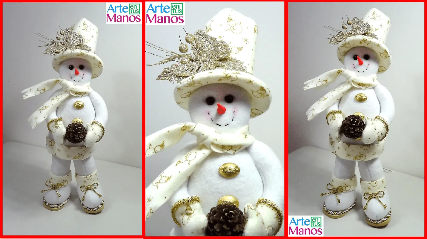 Muñeco de Nieve con Sombrero de Copa Paso a Paso - Arte en Tus Manos con Lili y Sam Muñeco de Nieve con Sombrero de Copa Paso a Paso - Arte en Tus Manos con Lili y Sam