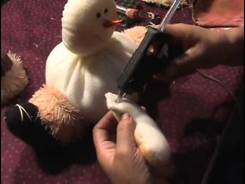 muñeco de nieve teddy country parte 3 - YouTube muñeco de nieve teddy country parte 3 - YouTube
