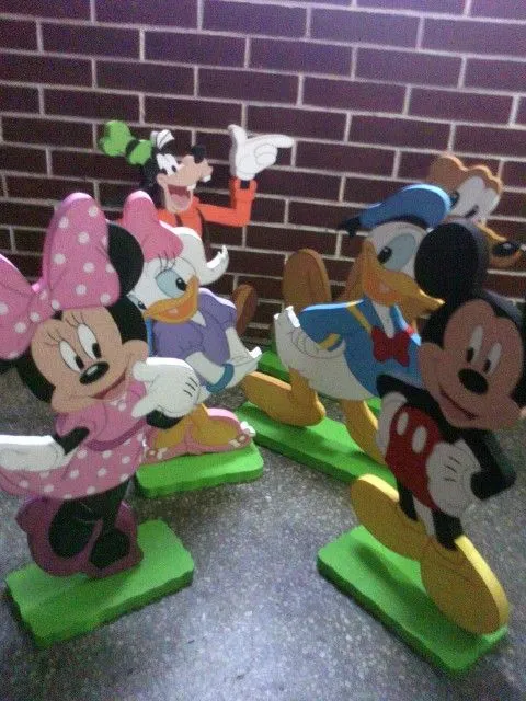 Muñecos en anime, telgopor "mickey y sus amigos" | Kid's party ...