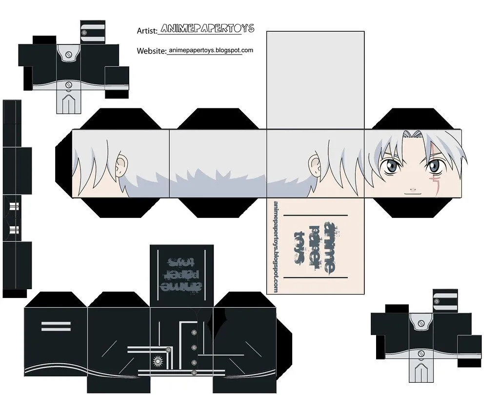 anime de papel para recortar y armar - Nocturnar anime de papel para recortar y armar - Nocturnar
