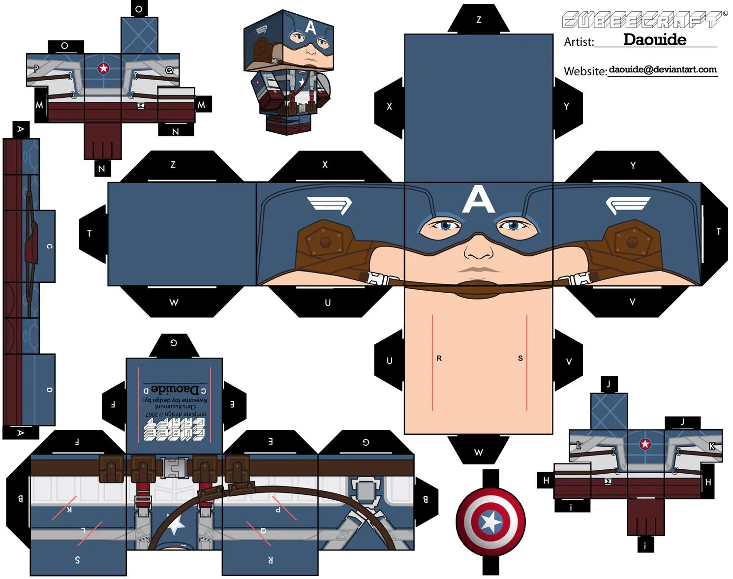 personajes para imprimir y armar - Identi
