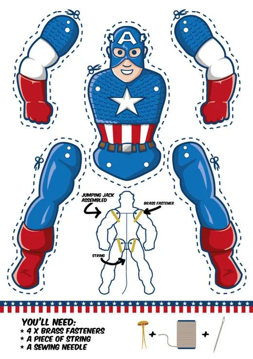 Muñecos articulados de papel gratis - Todo Bonito Muñecos articulados de papel gratis - Todo Bonito