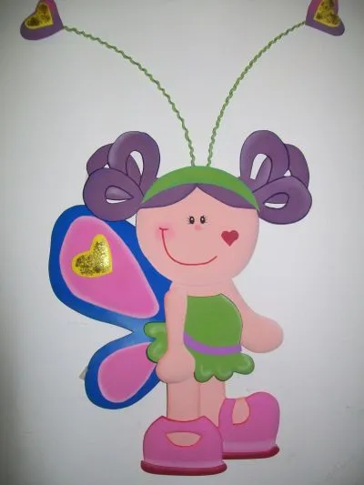 Figuras de muñecas en foami - Imagui