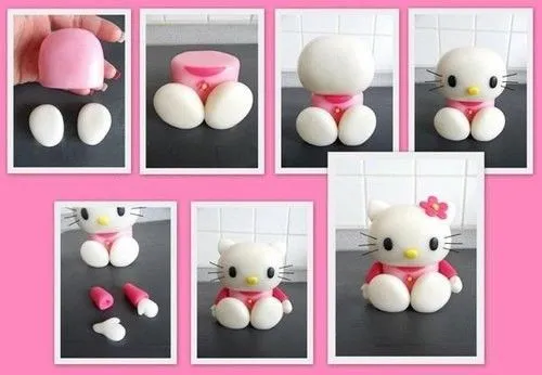 Como hacer muñecos de Hello Kitty para Baby Shower | Memories of ... Como hacer muñecos de Hello Kitty para Baby Shower | Memories of ...