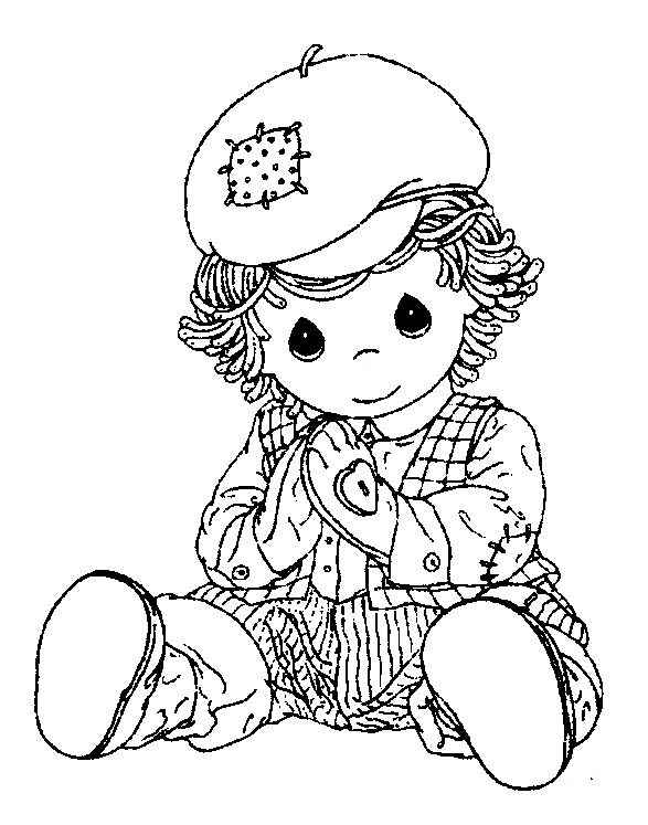 Muñecos de trapo para colorear - Imagui