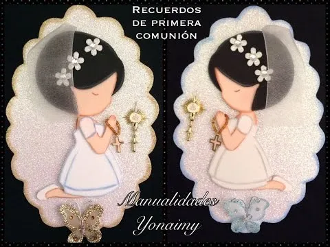 MUÑEQUITA PARA RECUERDO DE PRIMERA COMUNION EN FOAMY O GOMA EVA ... MUÑEQUITA PARA RECUERDO DE PRIMERA COMUNION EN FOAMY O GOMA EVA ...