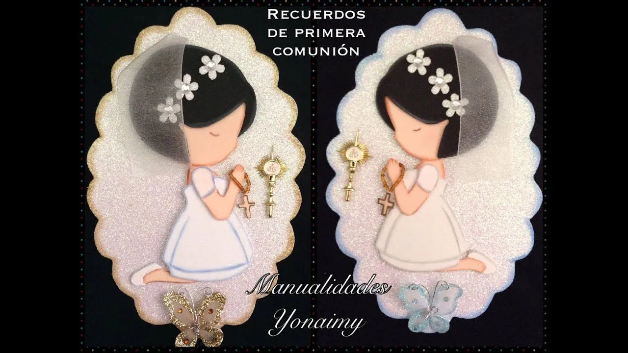 MUÑEQUITA PARA RECUERDO DE PRIMERA COMUNION EN FOAMY O GOMA EVA ... MUÑEQUITA PARA RECUERDO DE PRIMERA COMUNION EN FOAMY O GOMA EVA ...
