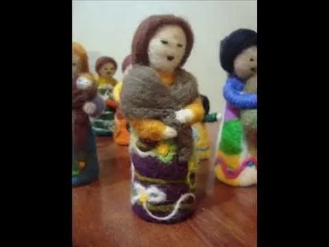 Cómo hacer muñequitas de vellón? - YouTube