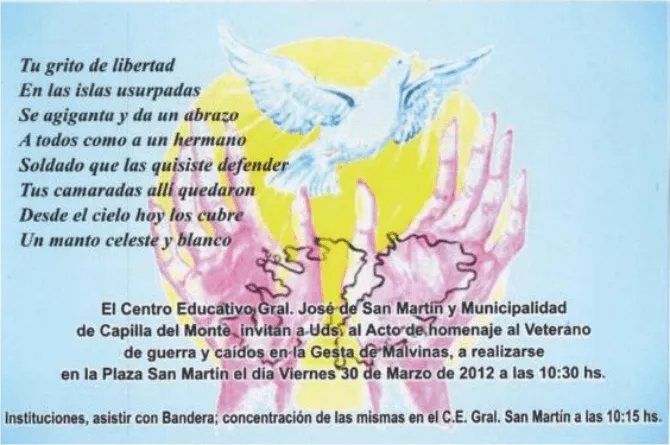 Municipalidad de Capilla del Monte: ACTO CONMEMORATIVO 2 DE ABRIL Municipalidad de Capilla del Monte: ACTO CONMEMORATIVO 2 DE ABRIL