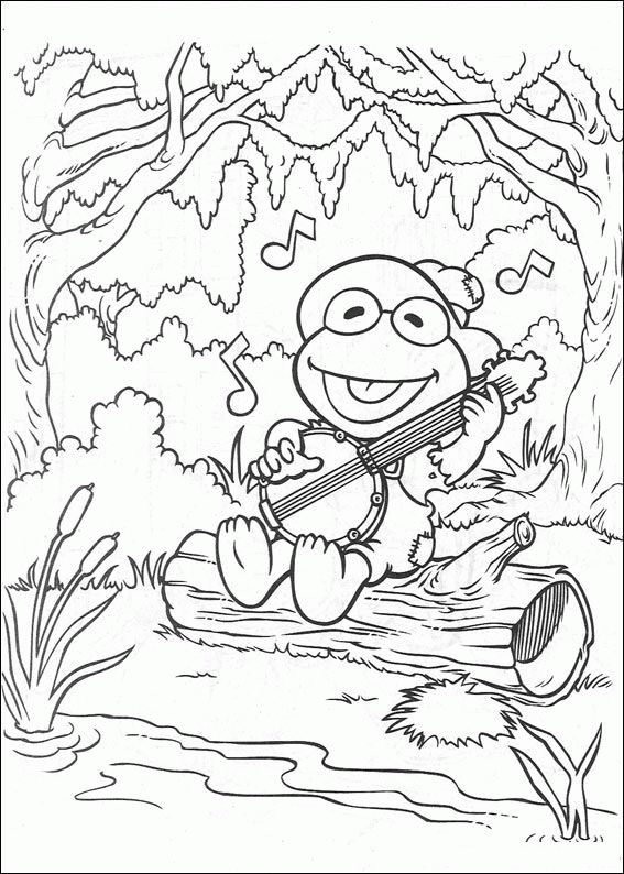 Kermit para colorear bebé - Imagui