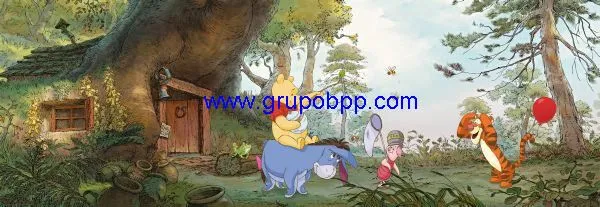 Mural Disney Casa Winnie Pooh - Boutique del Papel Pintado. Mural Disney Casa Winnie Pooh - Boutique del Papel Pintado.
