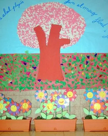Mural Escolar Primavera | Manualidades Infantiles Mural Escolar Primavera | Manualidades Infantiles