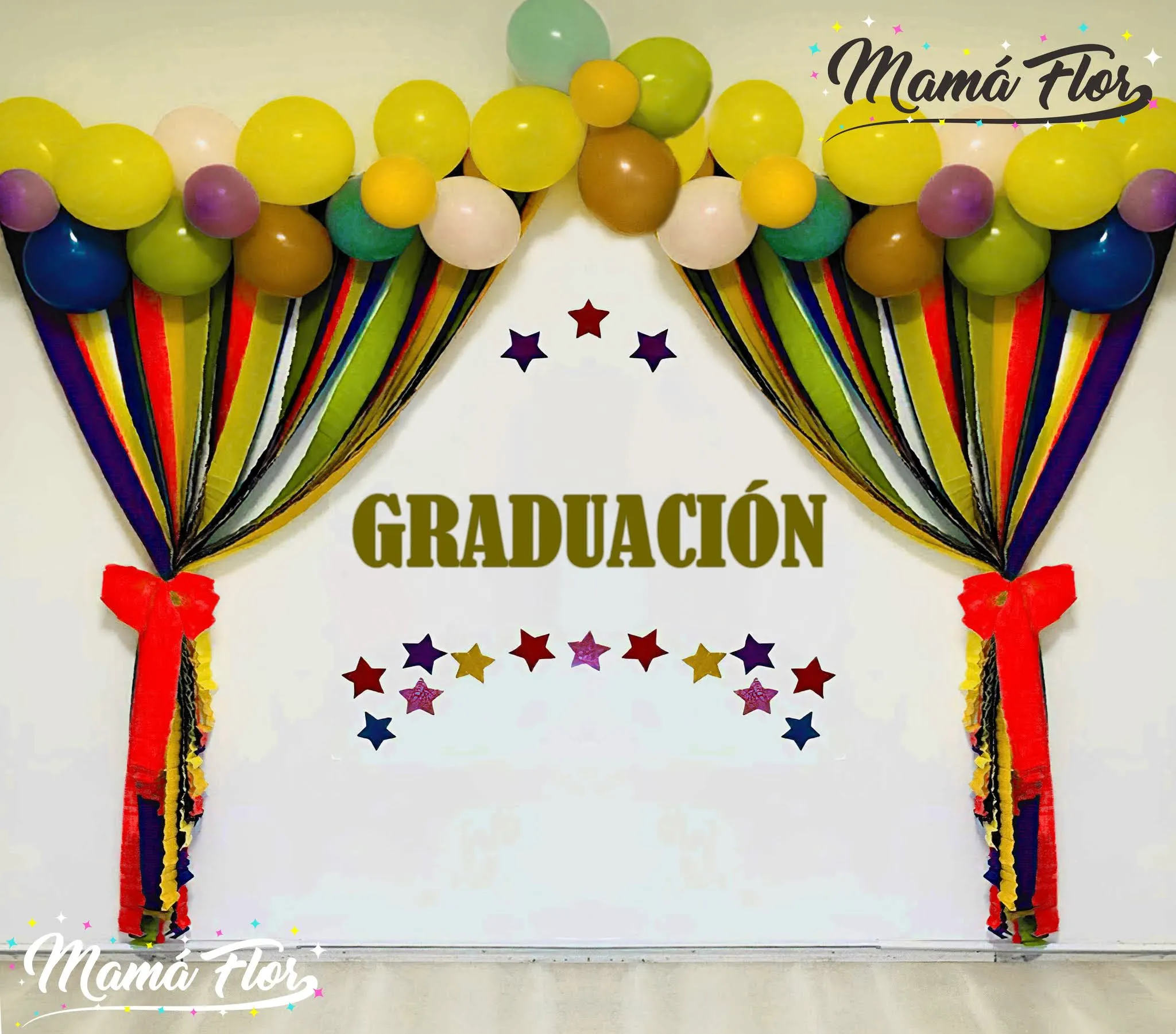 Mural de Fiesta de Graduación - MamaFlor.com Mural de Fiesta de Graduación - MamaFlor.com
