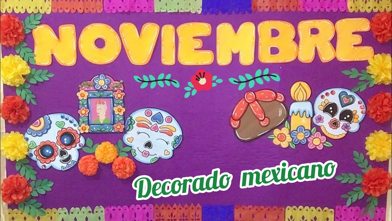 MURAL DE NOVIEMBRE PARA TU AULA - YouTube