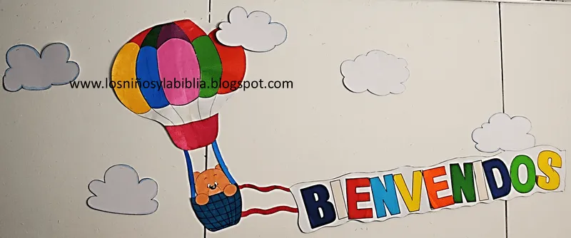 Los niños y la Biblia: Mural de Bienvenida. Los niños y la Biblia: Mural de Bienvenida.