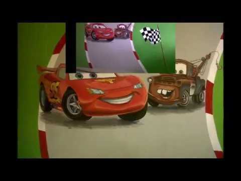 MURALES DE CARS, RAYO MCQUEEN Y MATE - YouTube