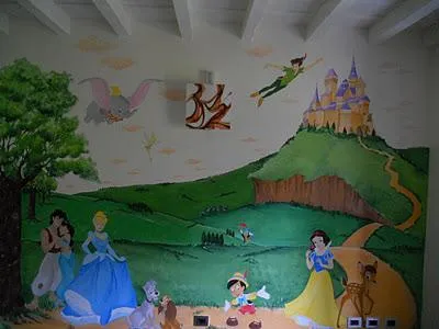 Murales Disney completato! - Paperblog