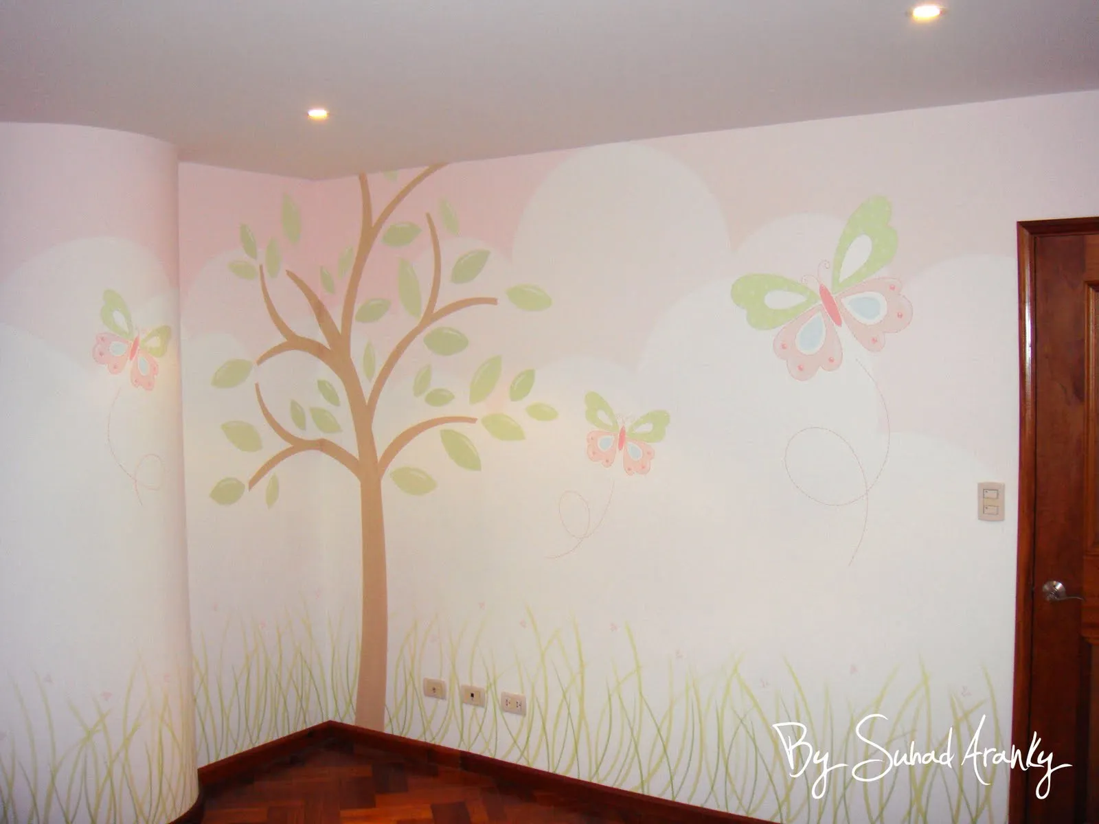 Murales en Dormitorios: Cuarto niña (Mariposas) Murales en Dormitorios: Cuarto niña (Mariposas)