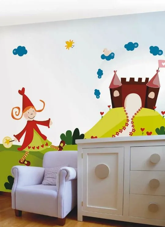 Murales de papel efecto "pintado a mano" | DECORACIÓN BEBÉS