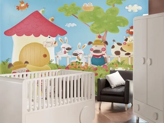 Murales para habitaciones de bebés La Bambolina | DECORACIÓN BEBÉS
