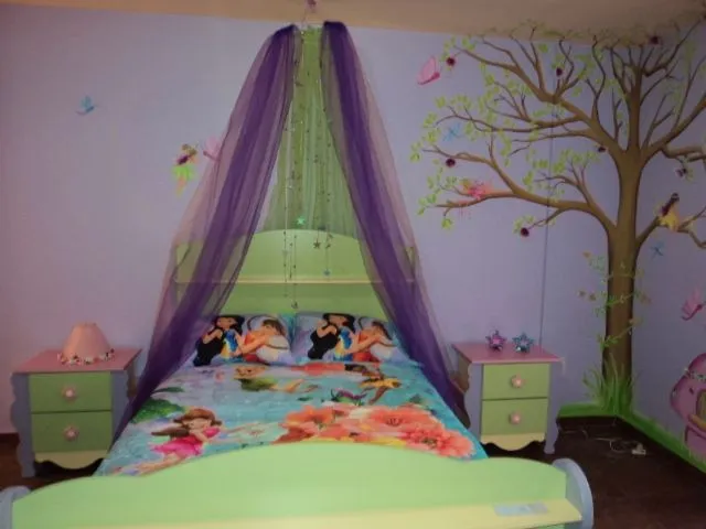 MURALES INFANTILES: Haditas en el Bosque.. Recamara de Anaí