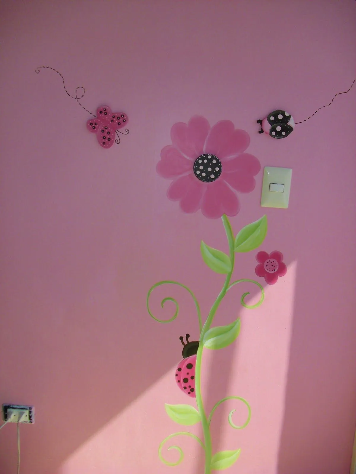 MURALES INFANTILES: Mariposas y catarinas Chocolate. Recamara de ... MURALES INFANTILES: Mariposas y catarinas Chocolate. Recamara de ...