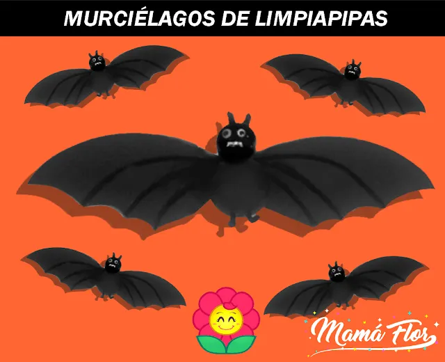 Murciélagos de Papel y Goma Eva! 