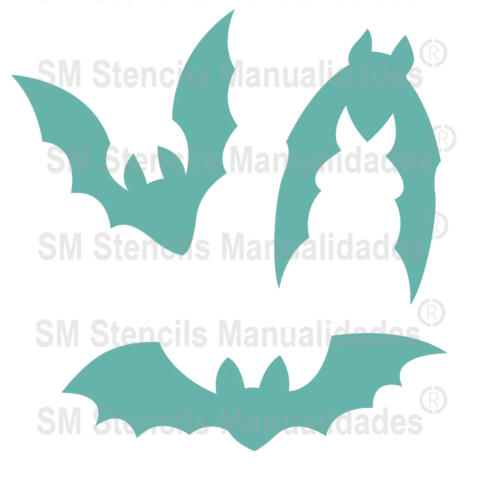 MURCIÉLAGOS -Stencil, plantilla decorativa – SD Stencils Decorativos MURCIÉLAGOS -Stencil, plantilla decorativa – SD Stencils Decorativos