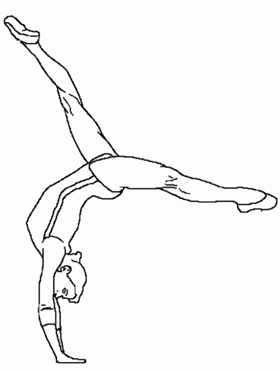Dibujo de Gimnasia. Dibujo para colorear de Gimnasia. Dibujos ...