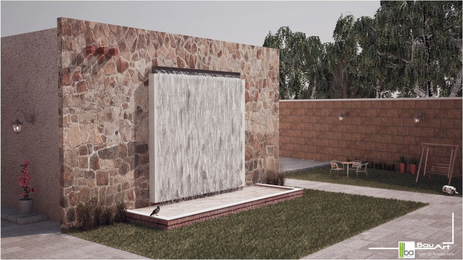 Muro lloron | Bau-Art Arquitectura & Construccion Muro lloron | Bau-Art Arquitectura & Construccion
