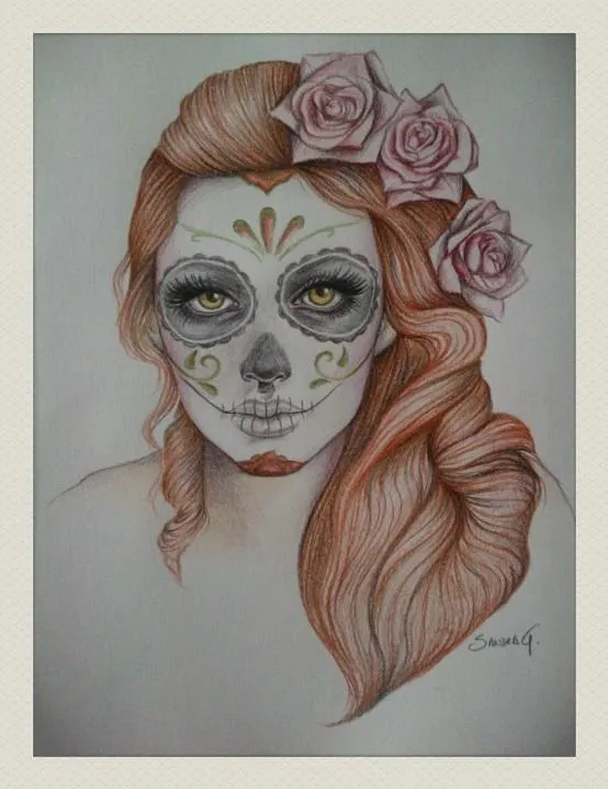 Musaenfuga: NUEVA CATRINA MEXICANA A LÁPIZ DE COLOR Musaenfuga: NUEVA CATRINA MEXICANA A LÁPIZ DE COLOR
