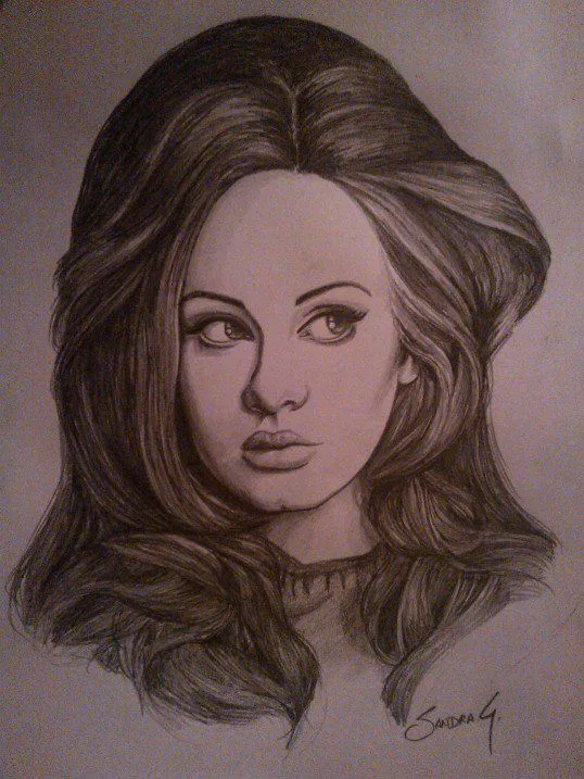 Musaenfuga: DIBUJO A LÁPIZ DE ADELE