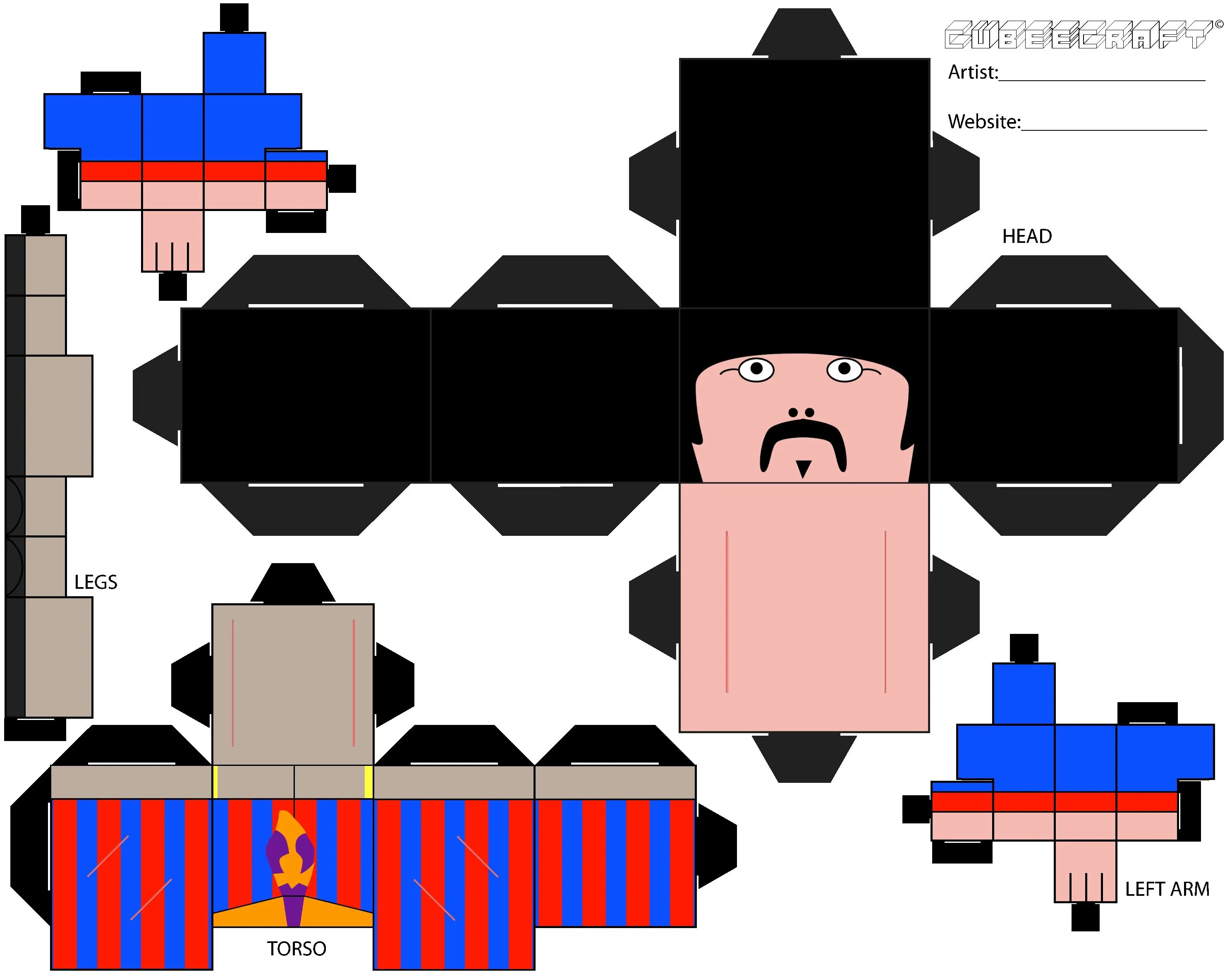 Music Inspired, Bands Cubee Patterns-Templates on Cubeecraft ... Music Inspired, Bands Cubee Patterns-Templates on Cubeecraft ...