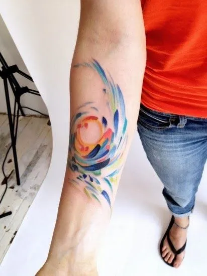 Music Tattoo: Tatuajes abstractos de líneas dinámicas y figuras ... Music Tattoo: Tatuajes abstractos de líneas dinámicas y figuras ...