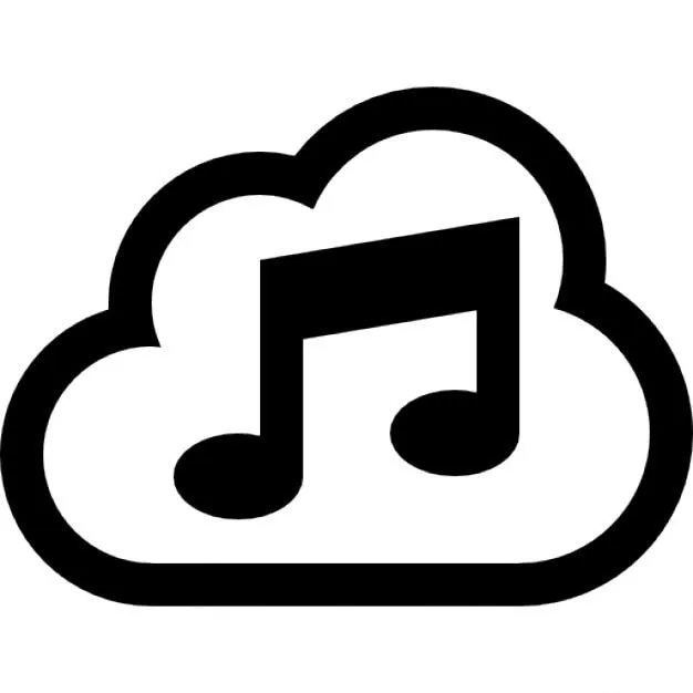 La música símbolo de la nube | Descargar Iconos gratis