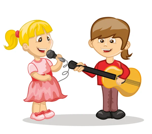 Músico y cantante — Vector stock © virinaflora #52880149