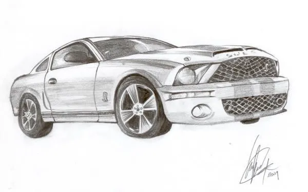 Coches mustang para dibujar - Imagui