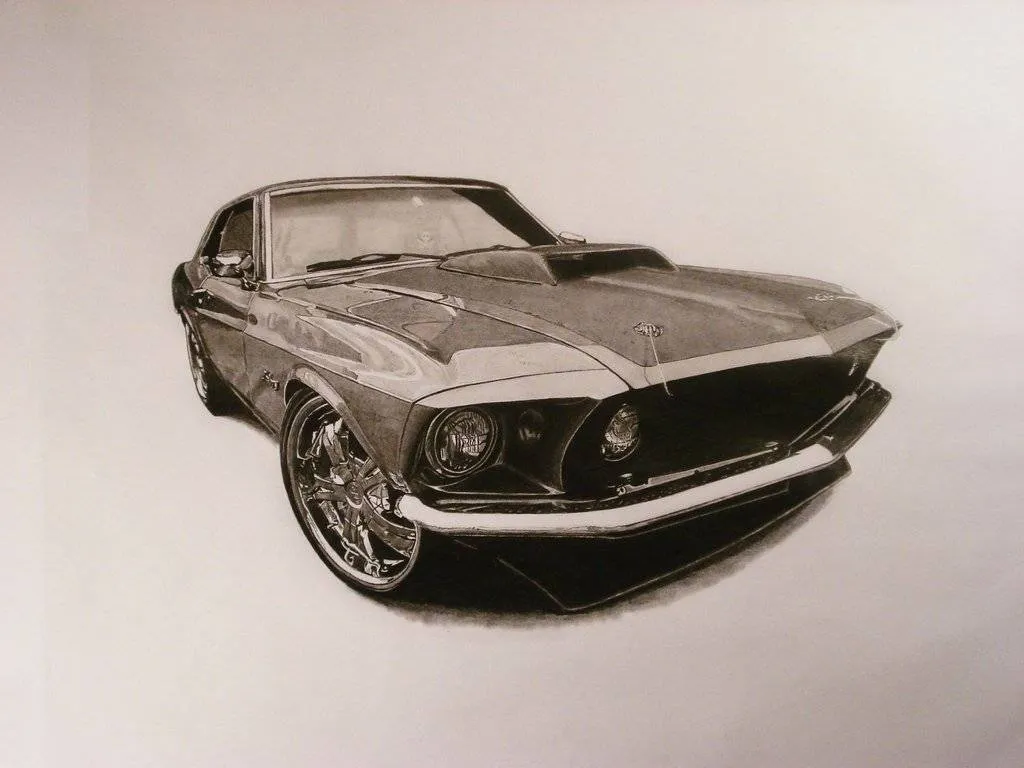 Mustang: dibujo mustang