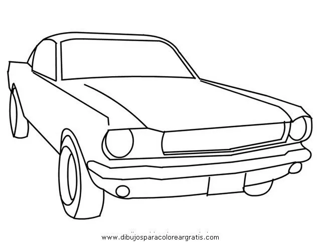 mustang gt para colorear Colouring Pages
