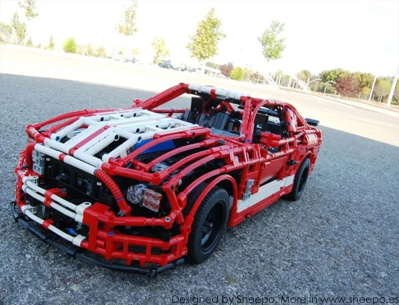 Mustang Shelby de Lego, más sofisticado que muchos coches reales ... Mustang Shelby de Lego, más sofisticado que muchos coches reales ...