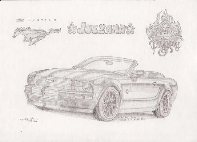 mustang warrior pink a lapiz!! | Flickr - Photo Sharing!