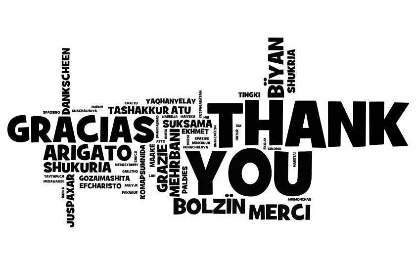 MUTUAS PALABRAS: Muchas gracias...