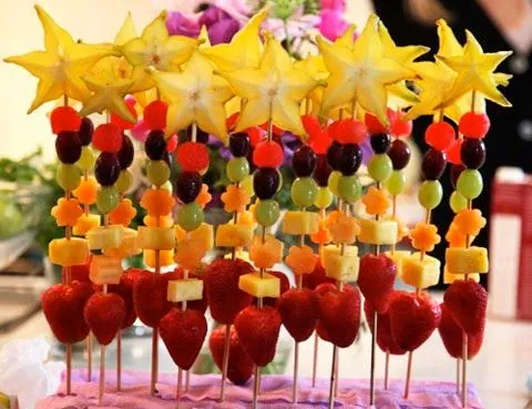MuyAmeno.com: Bocaditos con Frutas para Fiestas Infantiles