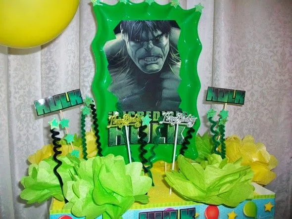 MuyAmeno.com: Centros de Mesa de Hulk, parte 1 MuyAmeno.com: Centros de Mesa de Hulk, parte 1