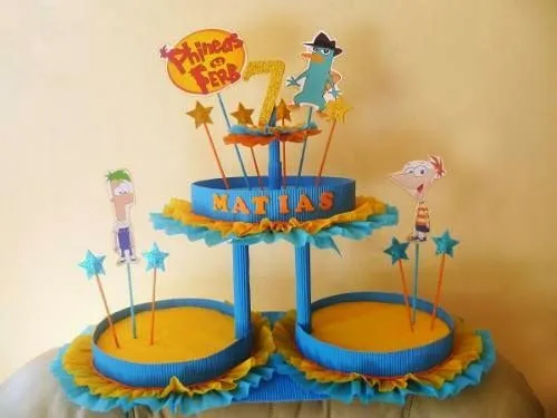 MuyAmeno.com: Centros de Mesa con Phineas y Ferb, parte 2 MuyAmeno.com: Centros de Mesa con Phineas y Ferb, parte 2