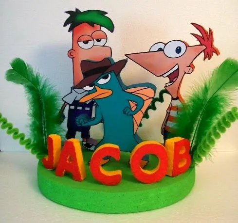 MuyAmeno.com: Centros de Mesa con Phineas y Ferb, parte 2 MuyAmeno.com: Centros de Mesa con Phineas y Ferb, parte 2