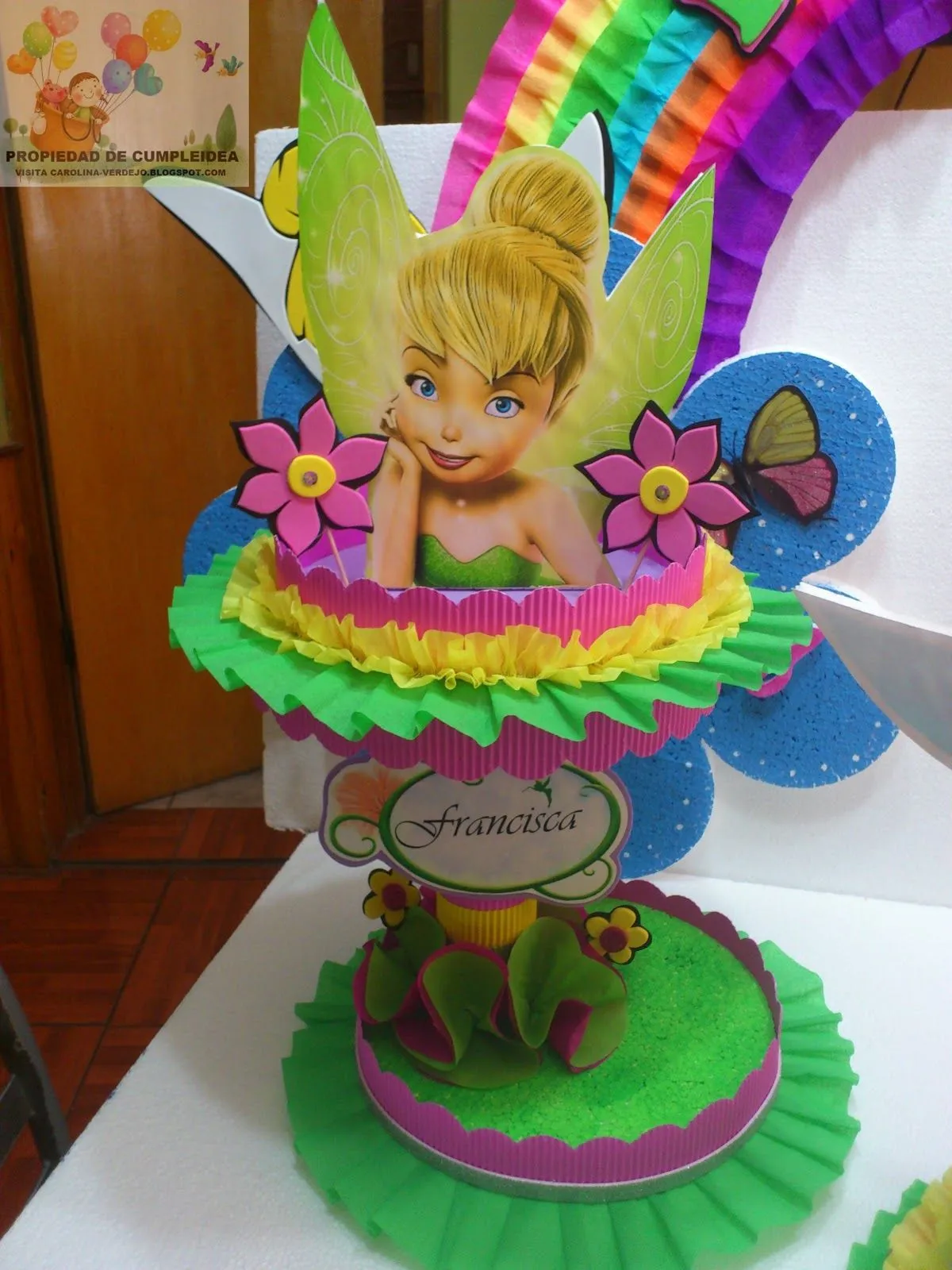 MuyAmeno.com: Centros de Mesa Tinkerbell, parte 3 MuyAmeno.com: Centros de Mesa Tinkerbell, parte 3