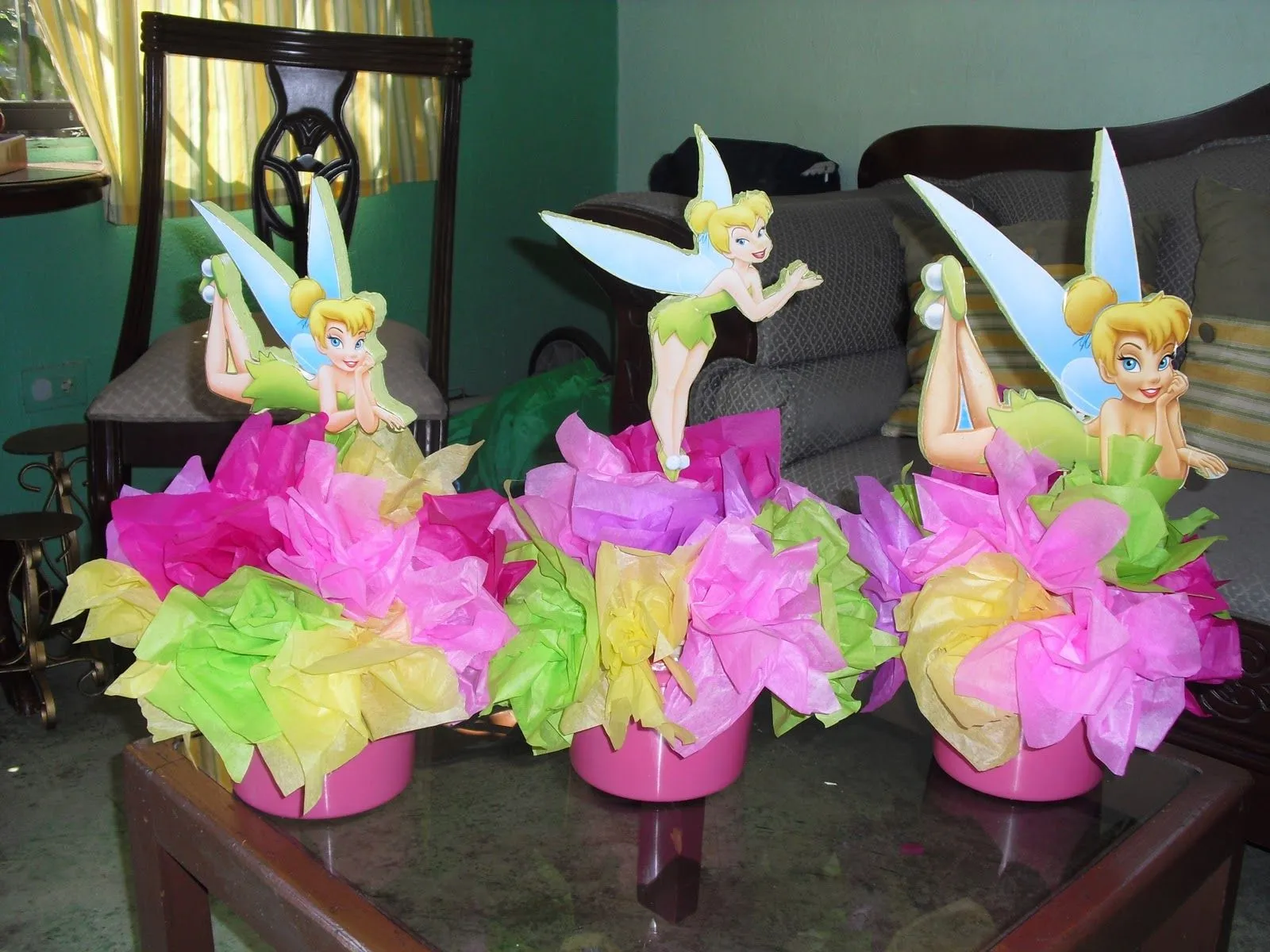 MuyAmeno.com: Centros de Mesa Tinkerbell, parte 1 MuyAmeno.com: Centros de Mesa Tinkerbell, parte 1
